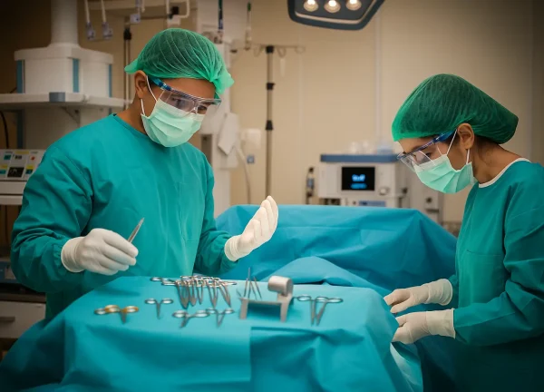 Doctors performing Orthopaedic Surgery